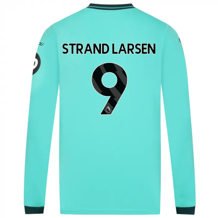 Wolverhampton Wanderers Shirt Store | 2025-26 Wolves Away Shirt – Adult – LS STRAND LARSEN 9 Collection Wolverhampton Wanderers Official Gear